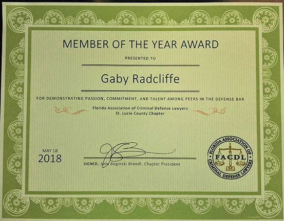 Member of the Year Award